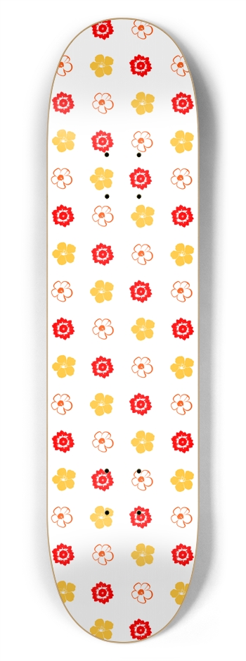 Flower Pattern: Vector Art: 7-3/4 Deck 
