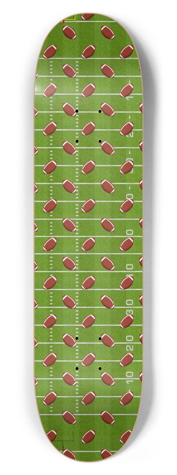 Football Pattern with Field: 7-3/4 Deck 
