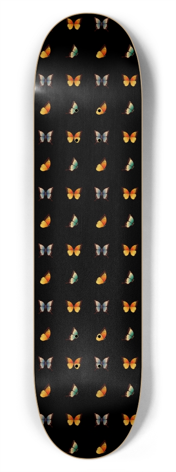 Vector Butterfly Pattern: 7-3/4 Skateboard  Deck 