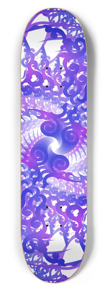 Abstract / Psychedelic Spiral Design: 7-3/4 Deck 