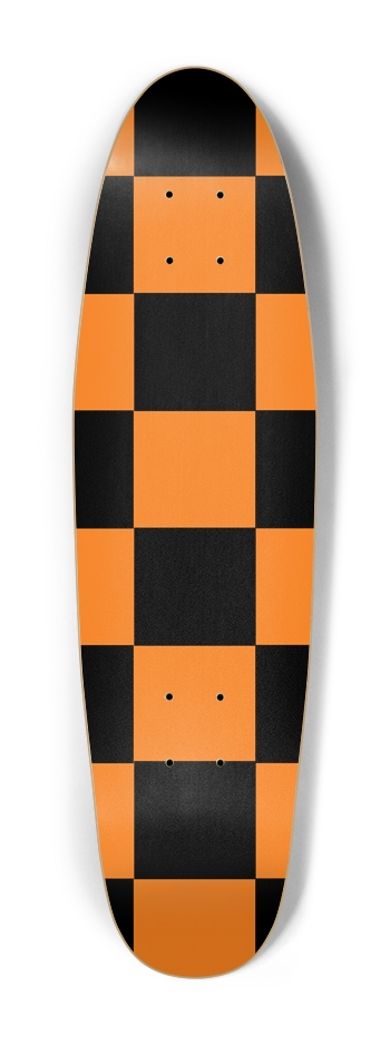 Orange And Black Checkered Cruiser Deck