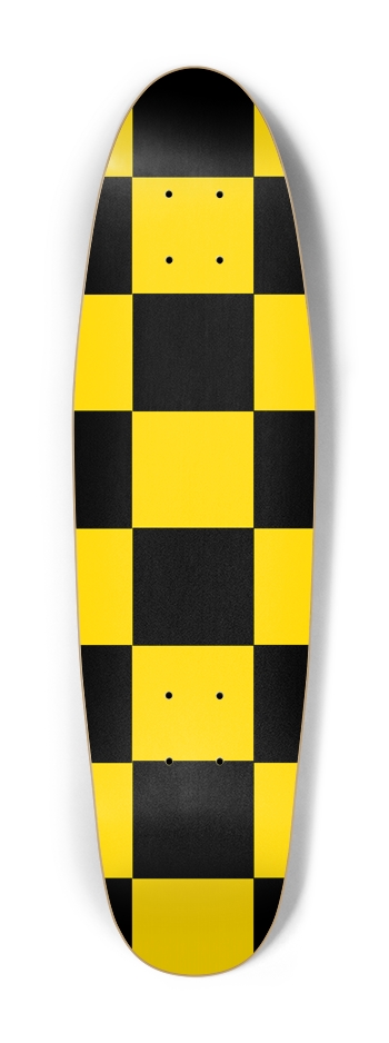 Black And yellow Checkered Cruiser Deck