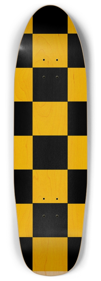 Black And Yellow Checkered Punk Nose Pool Deck