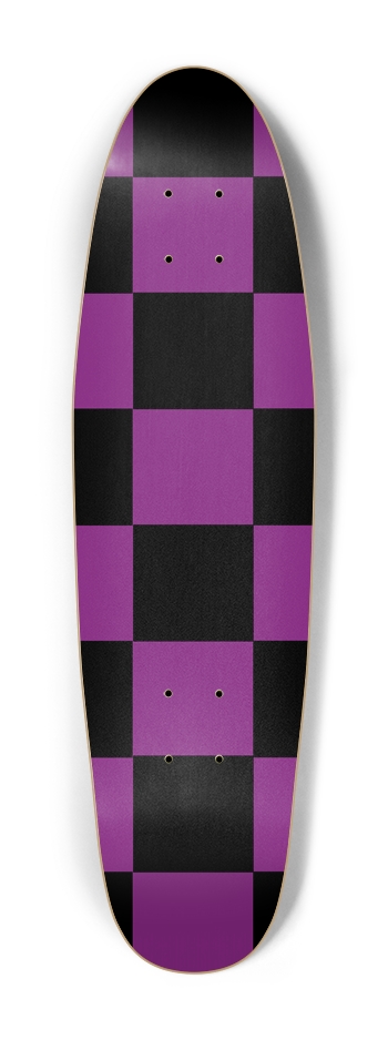 Black And Purple Checkered Cruiser Deck