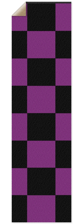Black And Purple Checkered Grip Tape
