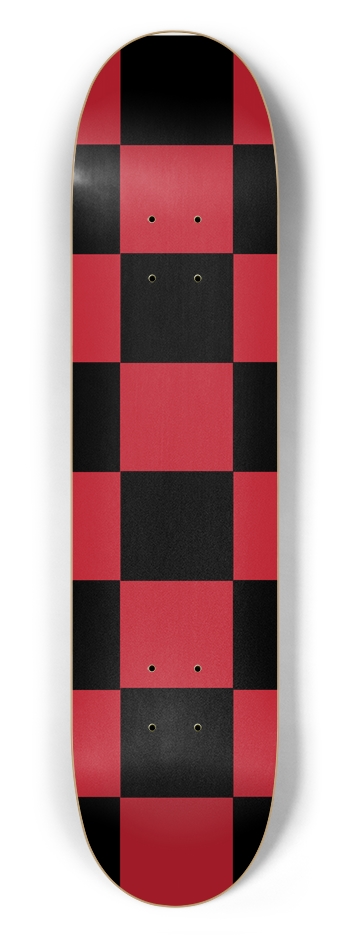Black And Red Checkered 7 1/2" Deck