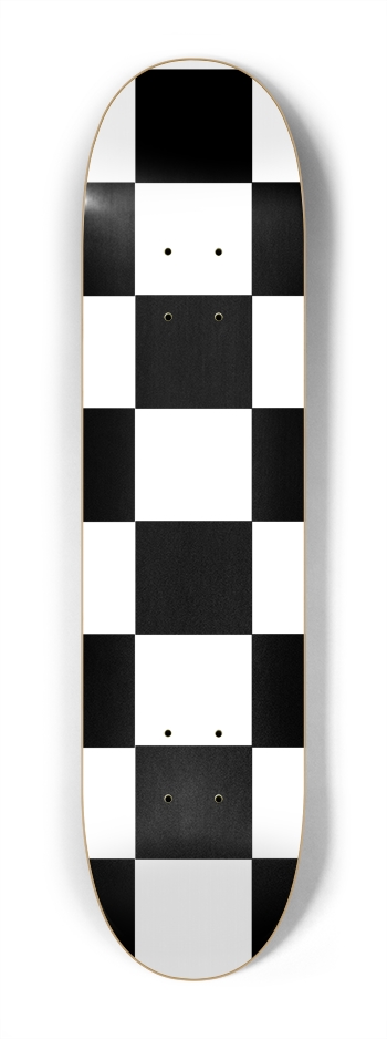 Black And White Checkered 7 1/4" Deck