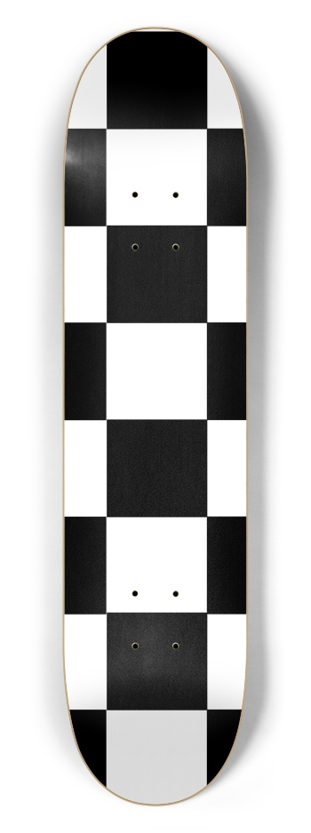 Black And White Checkered 7 1/2" Deck