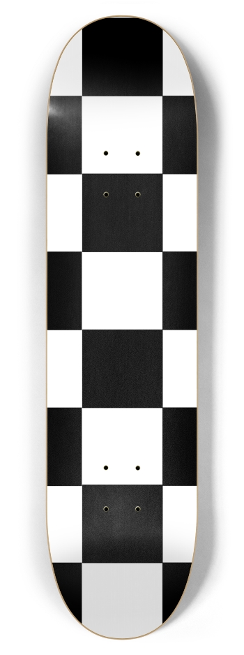 Black And White Checkered 7 7/8" Deck