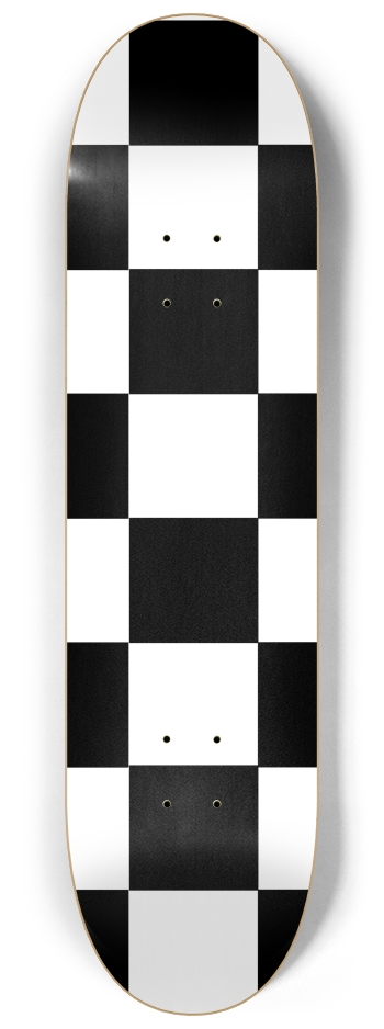 Black And White Checkered 8 1/4" Deck