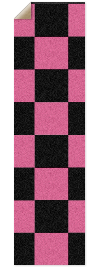 Black And Pink Checkered Grip Tape