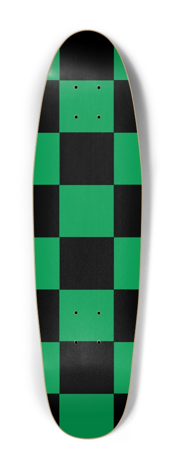 Black And Green Checkered Cruiser Deck