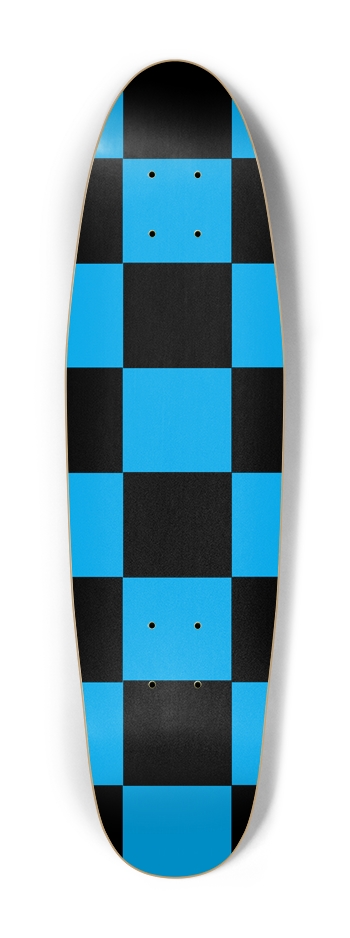 Black And Blue Checkered Cruiser Deck
