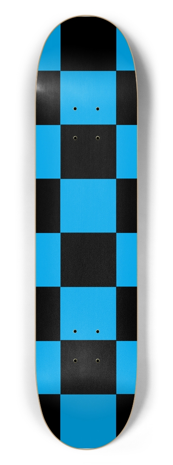 Black And Blue Checkered 7 1/2" Deck
