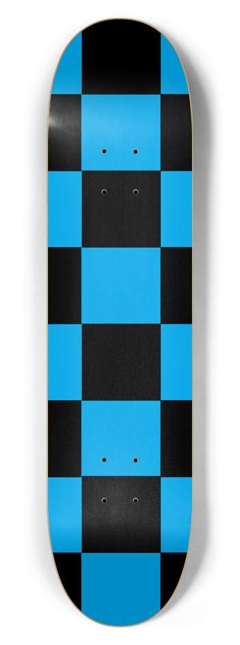 Black And Blue Checkered 7 5/8" Deck
