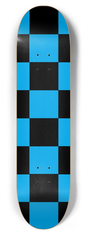 Black And Blue Checkered 7 7/8" Deck