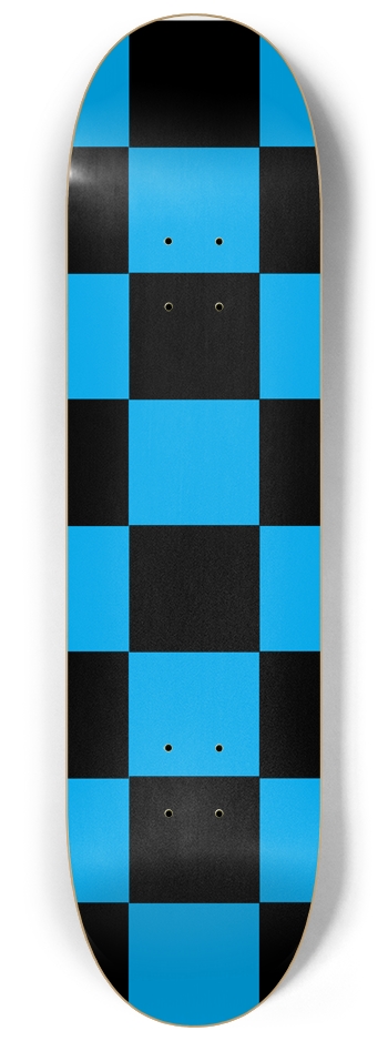 Black And Blue Checkered 8 1/4" Deck