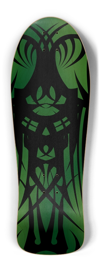 Green Tribal Old School Deck