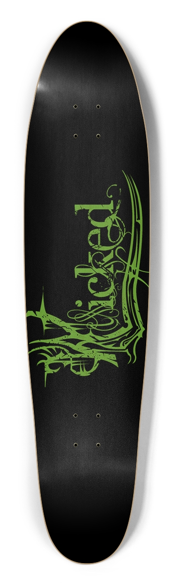 Wicked Green Longboard Deck