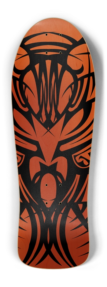 Orange Tribal Old School Deck