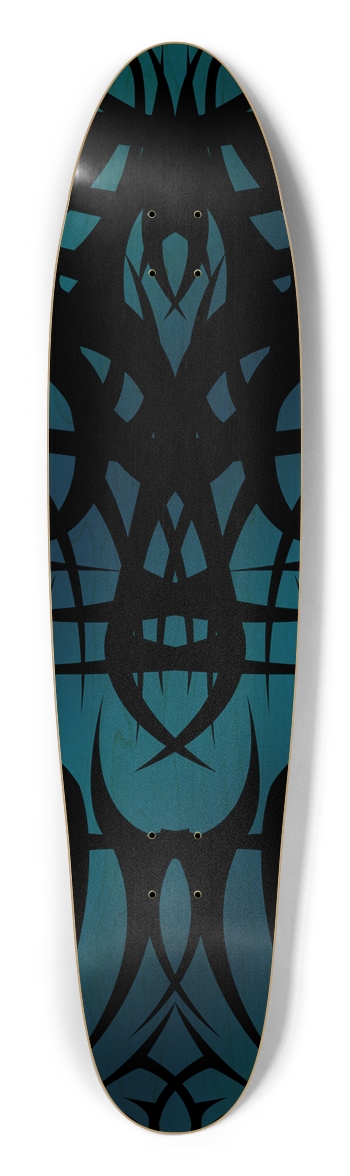 Blue Tribal Longboard Deck