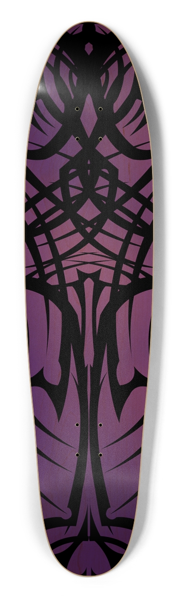 Purple Tribal Longboard Deck