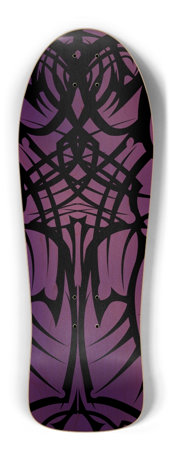 Purple Tribal Old School Deck