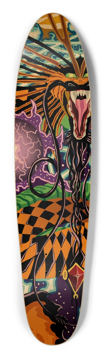 Halloween Dragon Longboard Deck