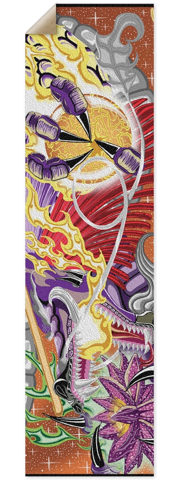 Dragon Of The Lotus Grip Tape
