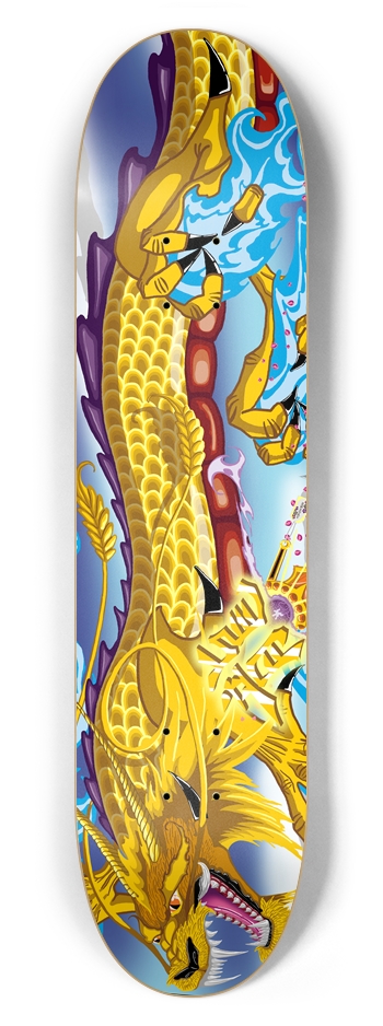 Maak leven vogel heks Golden Dragon 7 5/8" Deck 7-5/8 Skateboard Deck by Wicked Studioz Custom  Sk8boards