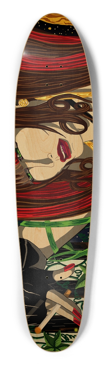Sara Rose w/ Cigarette Longboard Deck
