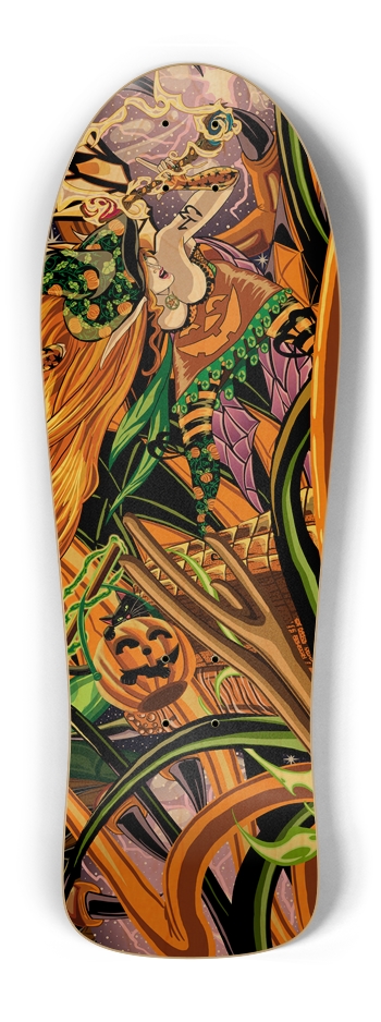 Cassandra Rides The Halloween Dragon Old School De