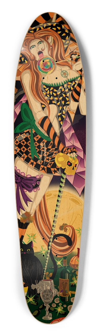 Cassandra w/ Lollipop Longboard Deck