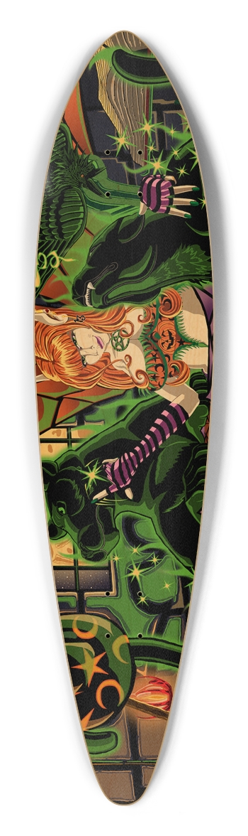 Work Your Inner Magic Pintail Longboard Deck