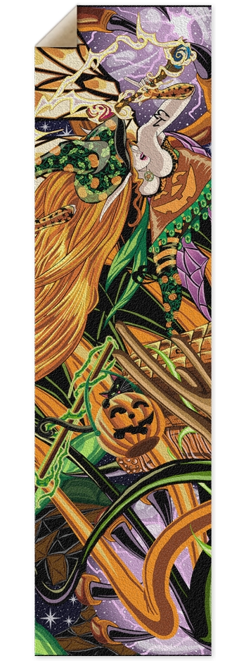Cassandra Rides The Halloween Dragon Grip Tape