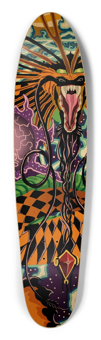 Halloween Dragon Longboard Deck
