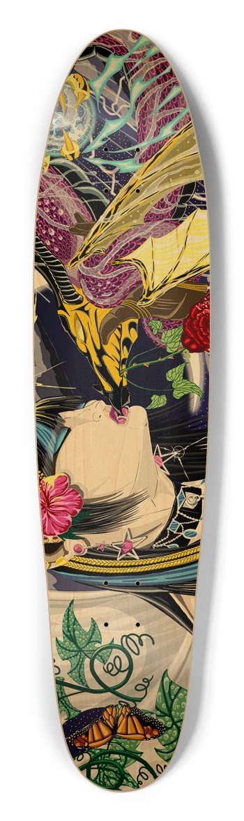 Kiss Of The Dragon Longboard Deck