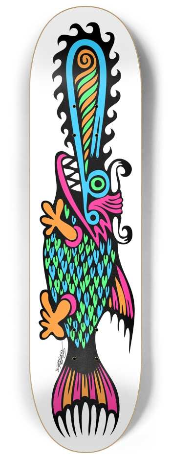 ripper fish  8-1/4 Skateboard Deck