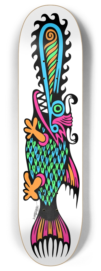 ripper fish  8 Inch Skateboard Deck