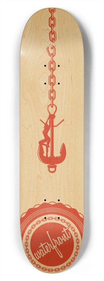 Waterfront - Anchor Series 2 - Small 7-3/4 Skateboard Deck 