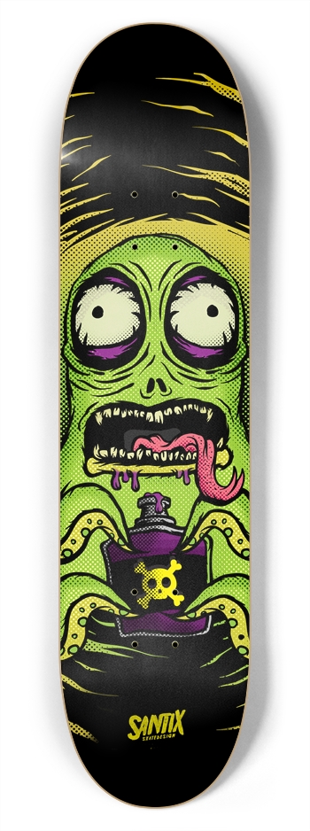 Space Worm Custom Skateboard