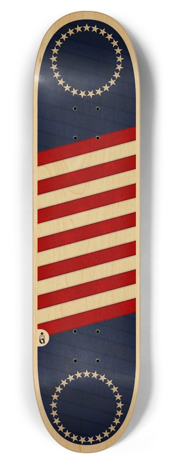 flagz_usa{n} 7-7/8 Skateboard Deck