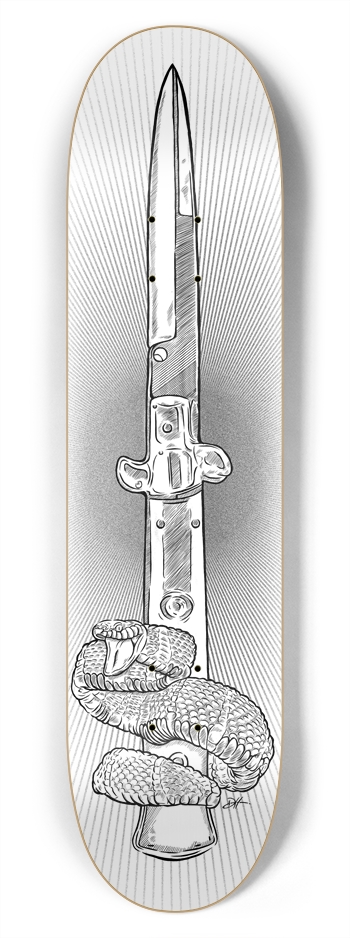 Flick Knife White