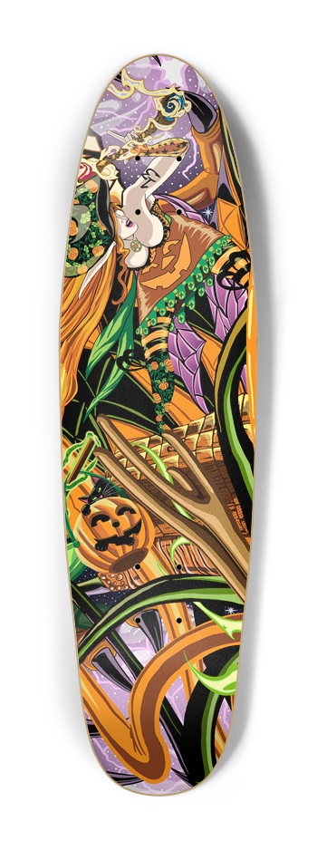 Cassandra Rides The Halloween Dragon Cruiser Deck