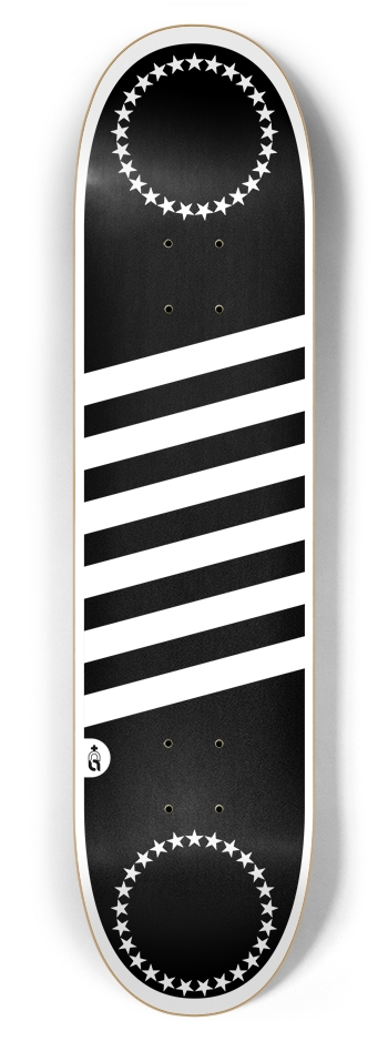 flagz_usa {bw} 7-7/8 Skateboard Deck