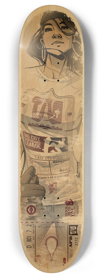 Tao City Skate - woodgrain