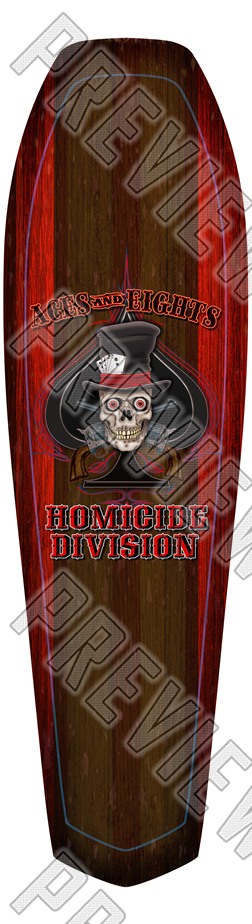 Aces & Eights AKA Dead Man's Hand Coffin Shape