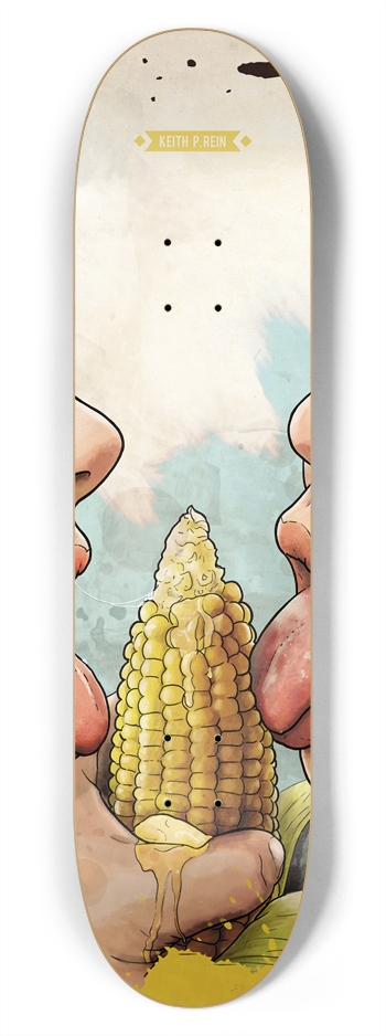 350px x 938px - Porn on the Cob - Middle 7-3/4 Skateboard Deck by thepisforpenis