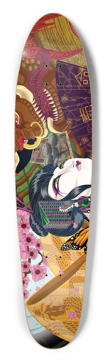 Uzume And The Oni Longboard Deck