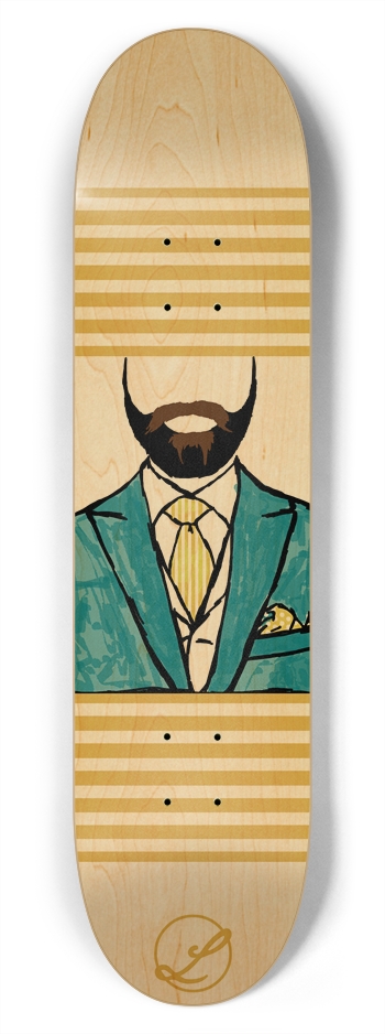 Very Fancy Beard Skateboard